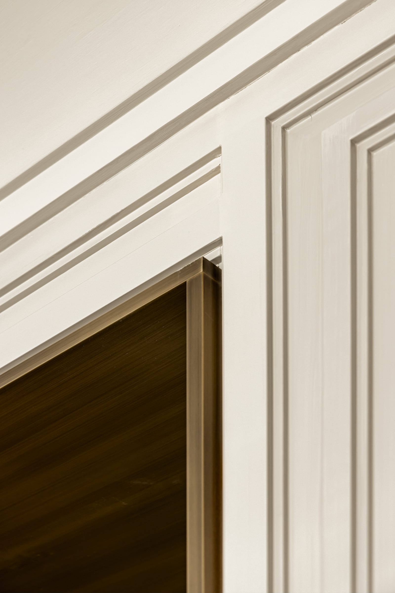 Brass frame detail